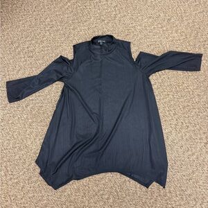 Moa Moa Black Cold Shoulder Tunic